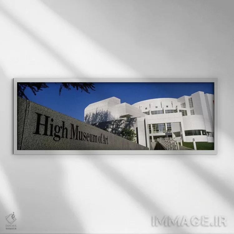 تابلو دکوراتیو High Museum of Art, Atlanta, Fulton County, Georgia, US… اثر پانورامیک ایمجز - نمای قابدار سفید