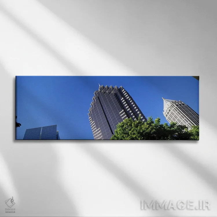 تابلو دکوراتیو Atlanta, Fulton County, Georgia, USA,آسمان خراش ها در ش… اثر پانورامیک ایمجز - نمای روبهرو روی دیوار