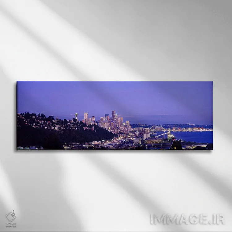 تابلو دکوراتیو Seattle, King County, Washington State, USA,منظره آسمان… اثر پانورامیک ایمجز - نمای روبهرو روی دیوار
