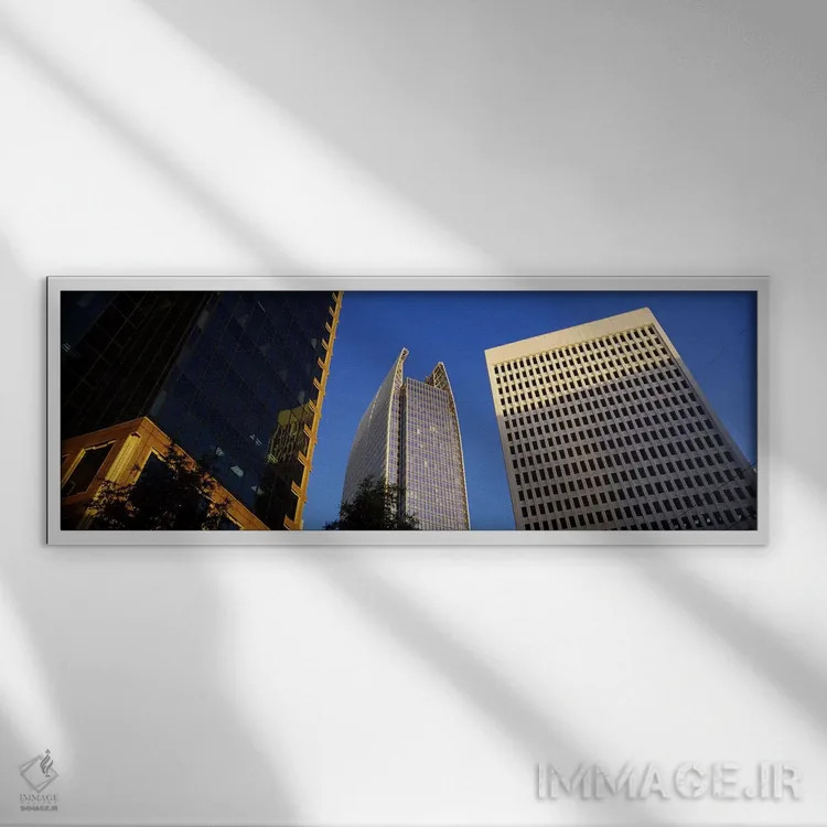 تابلو دکوراتیو Atlanta, Fulton County, Georgia, USA #2,آسمان خراش ها د… اثر پانورامیک ایمجز - نمای قابدار سفید