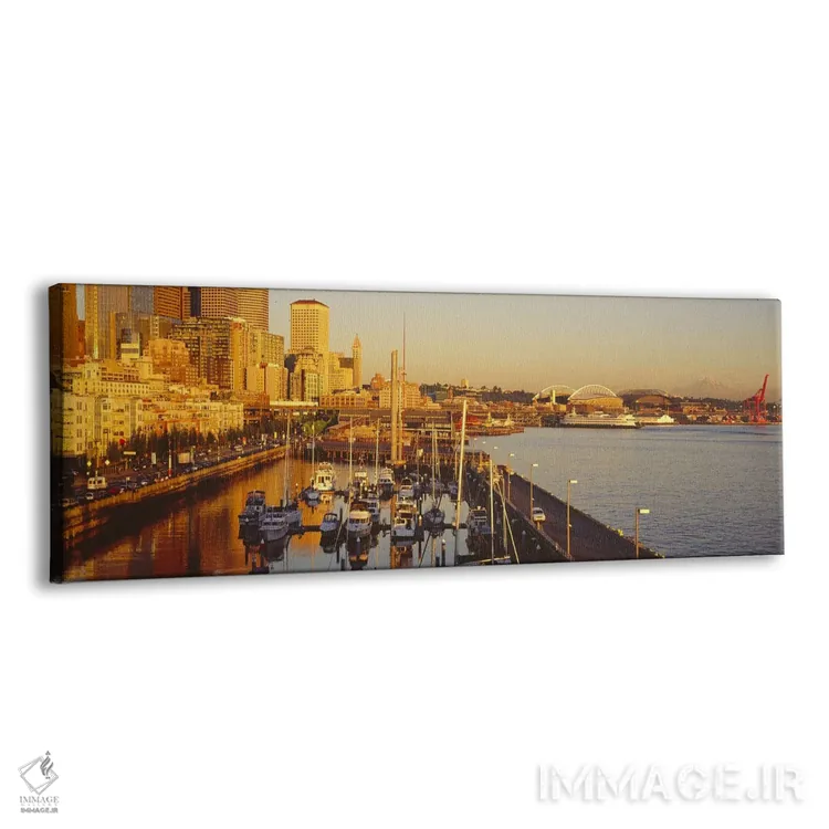 تابلو دکوراتیو Elliott Bay, Bell Harbor Marina, Seattle, King County… اثر پانورامیک ایمجز - نمای پرسپکتیو محصول