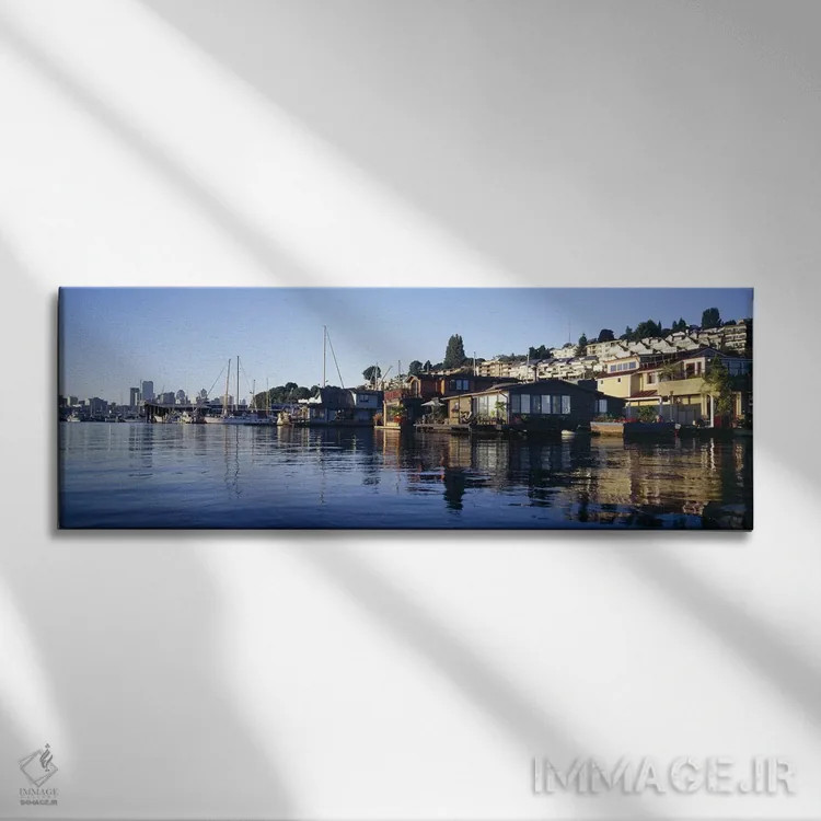 تابلو دکوراتیو Lake Union, Seattle, King County, Washington State, USA… اثر پانورامیک ایمجز - نمای روبهرو روی دیوار