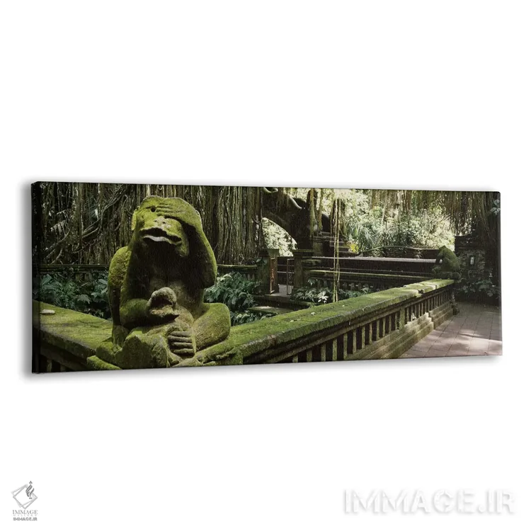 تابلو دکوراتیو Bathing Temple, Ubud Monkey Forest, Ubud, Bali, Indones… اثر پانورامیک ایمجز - نمای پرسپکتیو محصول