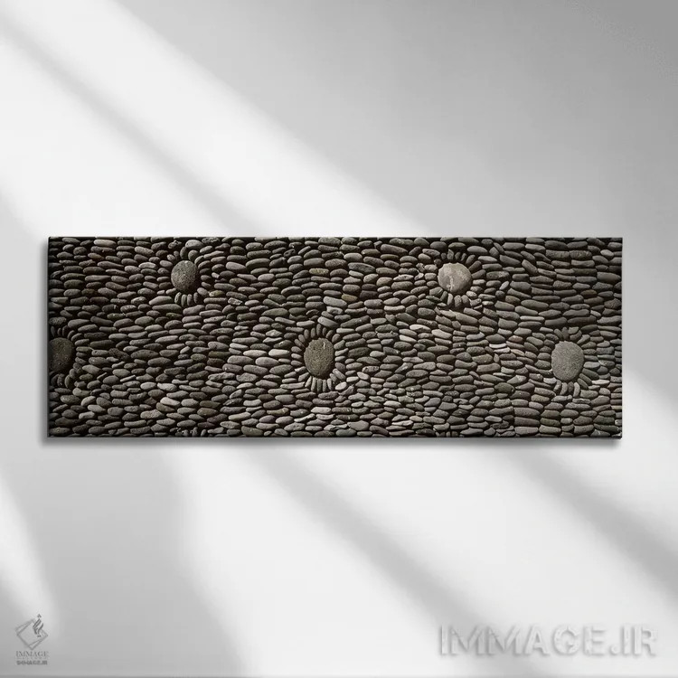 تابلو دکوراتیو Tulamben, Bali, Indonesia,دیوار تزئین شده معبد، تولامبن… اثر پانورامیک ایمجز - نمای روبهرو روی دیوار