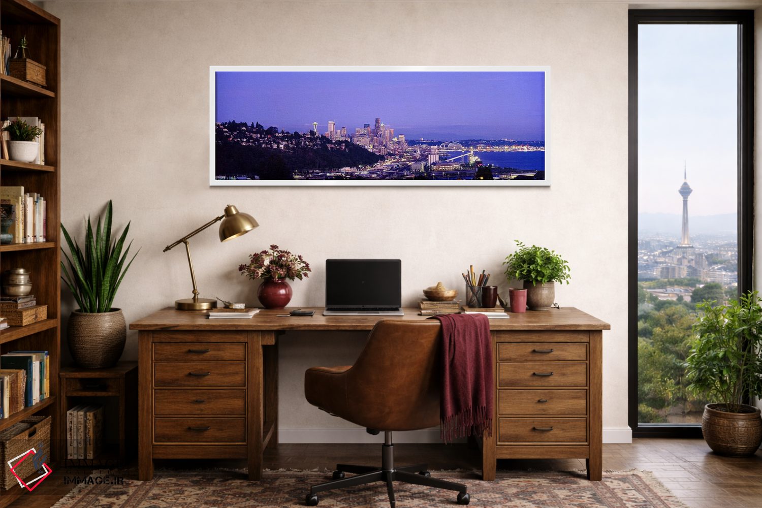 تابلو دکوراتیو Seattle, King County, Washington State, USA,منظره آسمان… اثر پانورامیک ایمجز - D1W