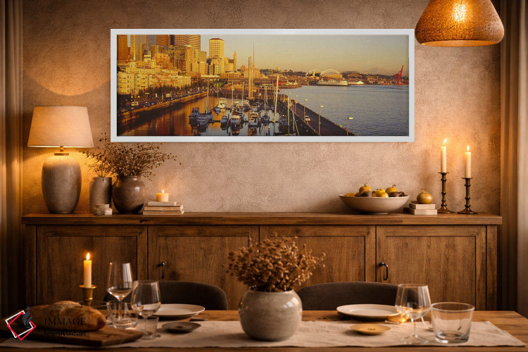 تابلو دکوراتیو Elliott Bay, Bell Harbor Marina, Seattle, King County… اثر پانورامیک ایمجز - D1W