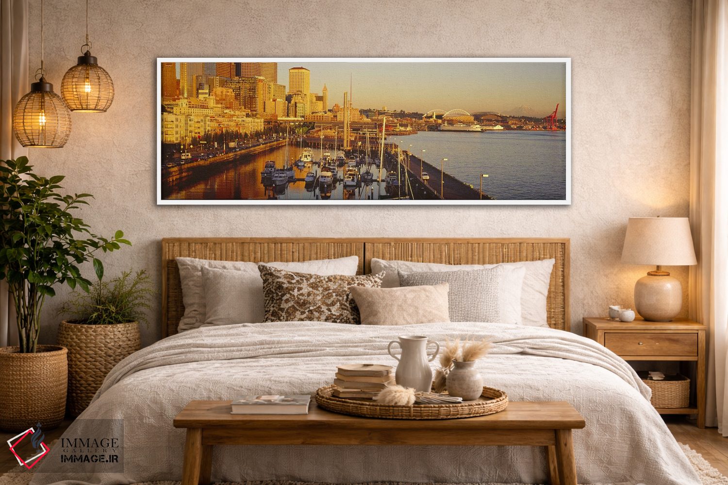 تابلو دکوراتیو Elliott Bay, Bell Harbor Marina, Seattle, King County… اثر پانورامیک ایمجز - D5W