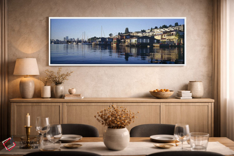 تابلو دکوراتیو Lake Union, Seattle, King County, Washington State, USA… اثر پانورامیک ایمجز - D2W