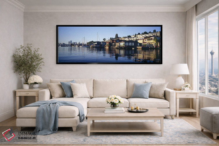 تابلو دکوراتیو Lake Union, Seattle, King County, Washington State, USA… اثر پانورامیک ایمجز - D5B