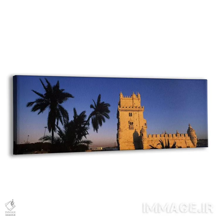 تابلو دکوراتیو Torre De Belem, Belem, Lisbon, Portugal,نمای زاویه پایی… اثر پانورامیک ایمجز - نمای پرسپکتیو محصول