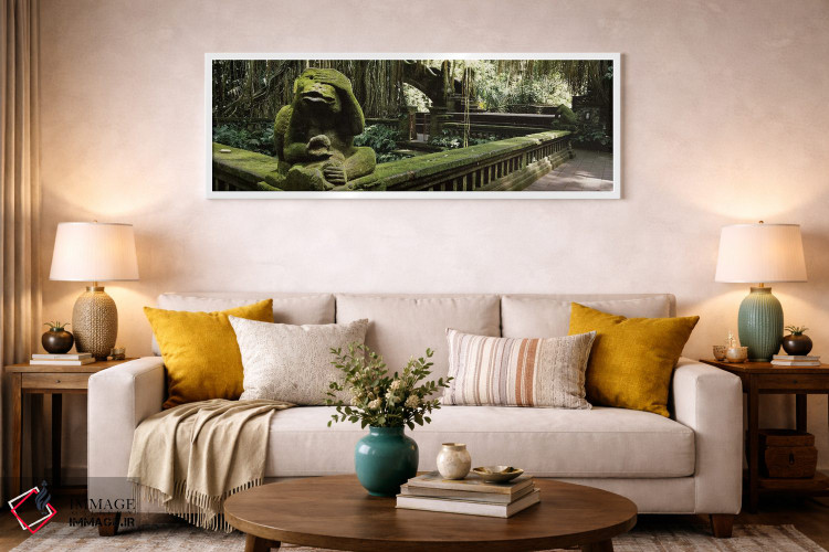 تابلو دکوراتیو Bathing Temple, Ubud Monkey Forest, Ubud, Bali, Indones… اثر پانورامیک ایمجز - D1W