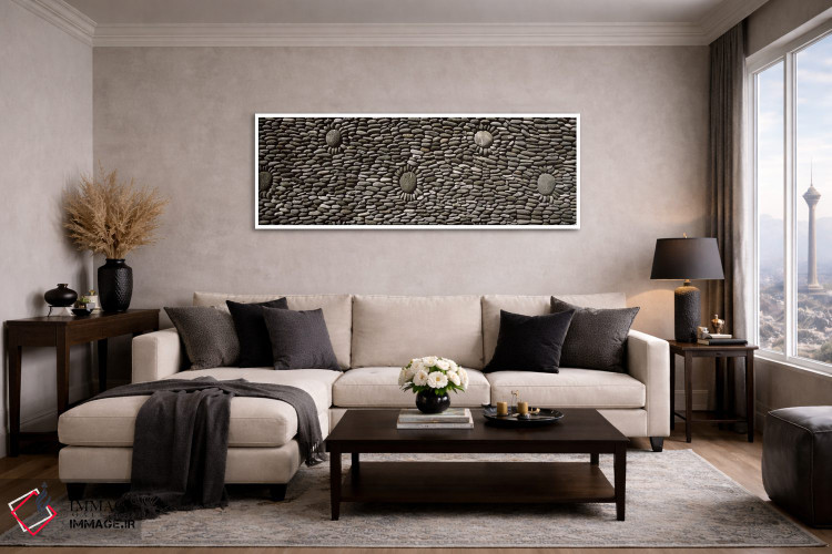 تابلو دکوراتیو Tulamben, Bali, Indonesia,دیوار تزئین شده معبد، تولامبن… اثر پانورامیک ایمجز - D4W