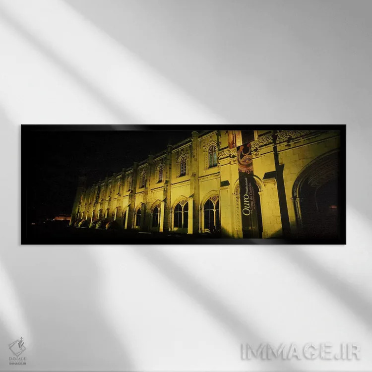 تابلو دکوراتیو Mosteiro Dos Jeronimos, Belem, Lisbon, Portugal,نمای زا… اثر پانورامیک ایمجز - نمای قابدار مشکی