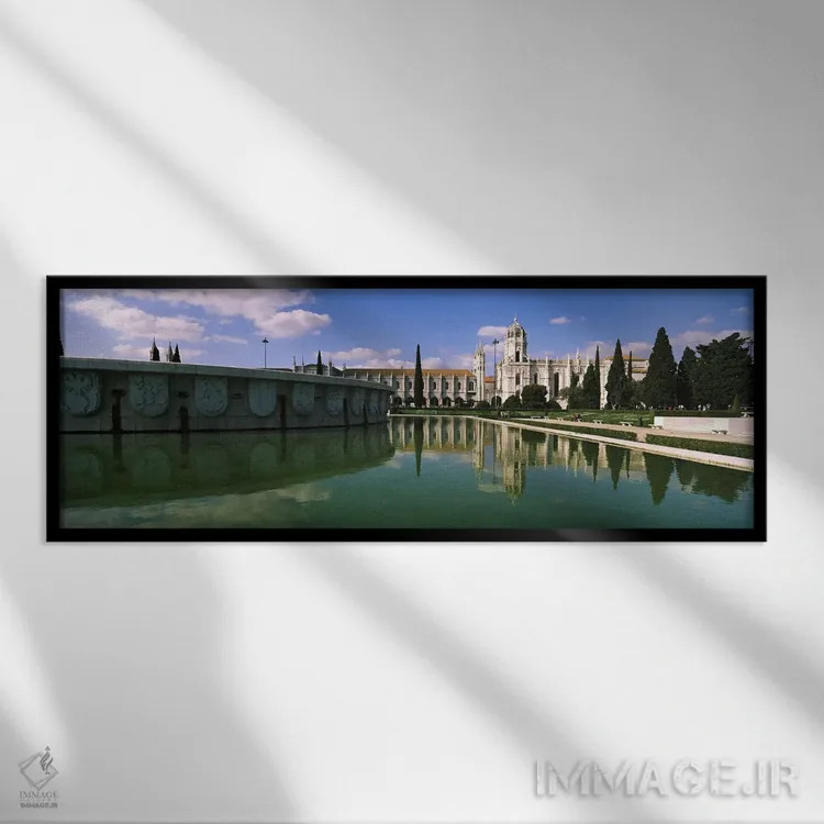 تابلو دکوراتیو Mosteiro Dos Jeronimos, Belem, Lisbon, Portugal #2,نمای… اثر پانورامیک ایمجز - نمای قابدار مشکی