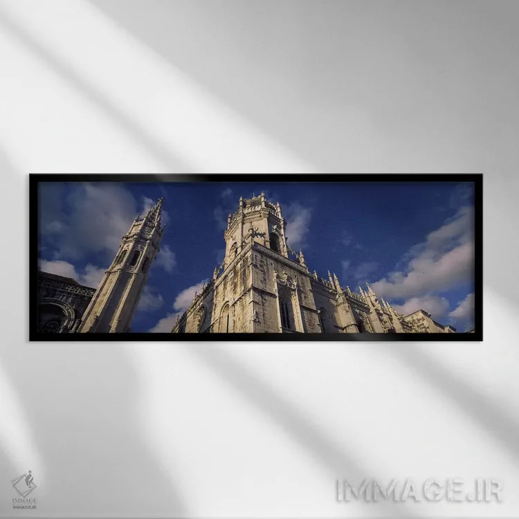 تابلو دکوراتیو Mosteiro Dos Jeronimos, Belem, Lisbon, Portugal #2,نمای… اثر پانورامیک ایمجز - نمای قابدار مشکی