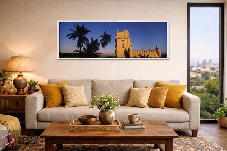 تابلو دکوراتیو Torre De Belem, Belem, Lisbon, Portugal,نمای زاویه پایی… اثر پانورامیک ایمجز - D4W