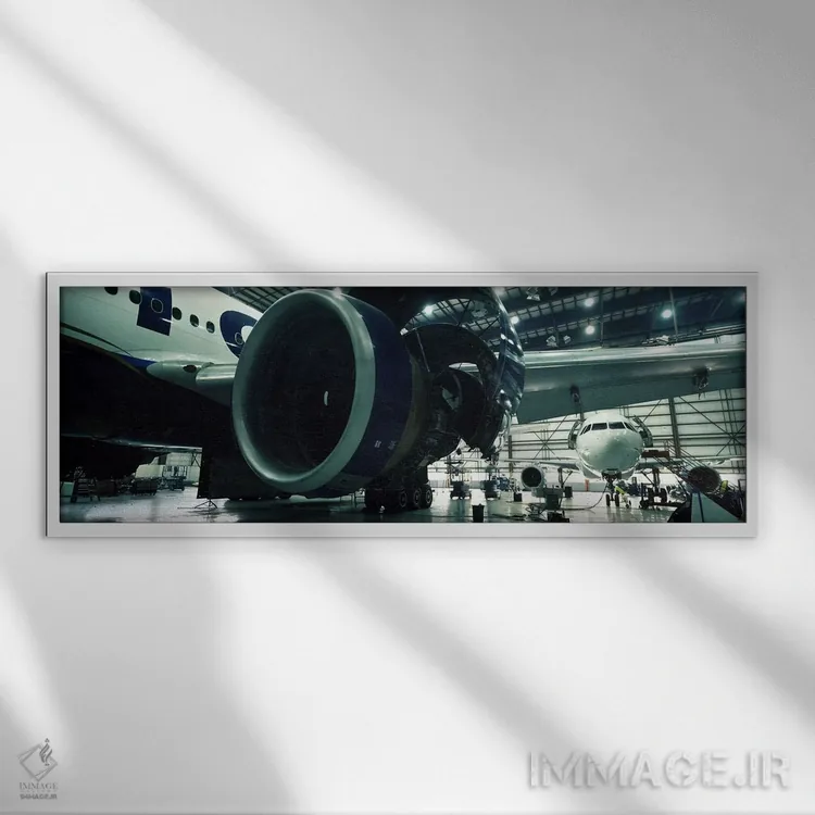 تابلو دکوراتیو Montreal-Mirabel International Airport, Mirabel, Quebec… اثر پانورامیک ایمجز - نمای قابدار سفید