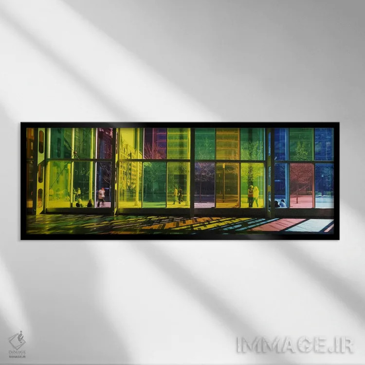 تابلو دکوراتیو Palais des congres de Montreal, Villa-Marie, Montreal… اثر پانورامیک ایمجز - نمای قابدار مشکی
