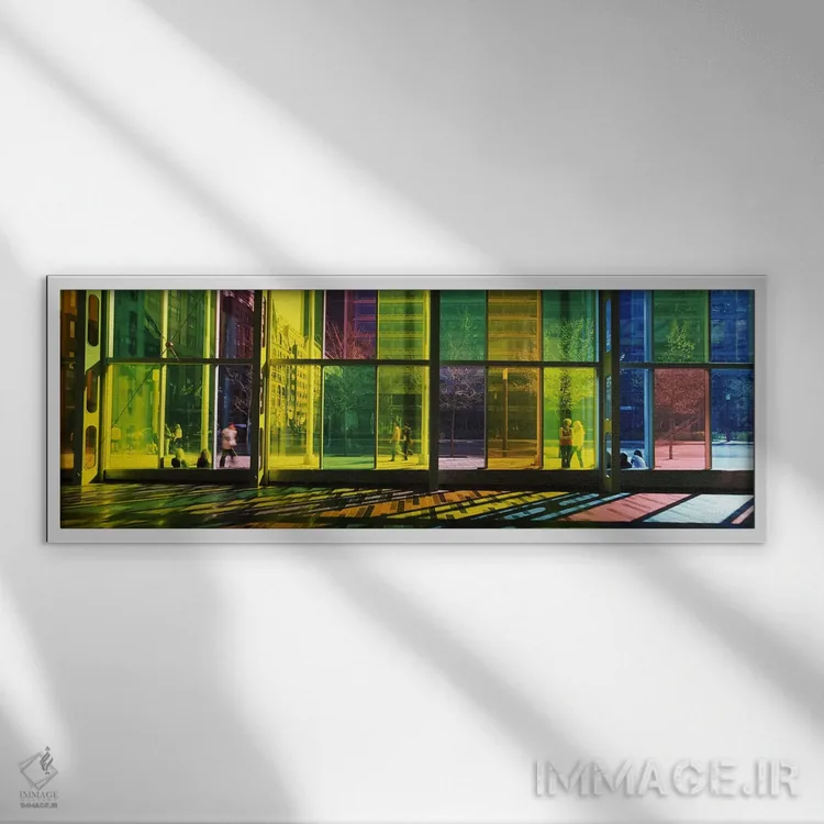 تابلو دکوراتیو Palais des congres de Montreal, Villa-Marie, Montreal… اثر پانورامیک ایمجز - نمای قابدار سفید