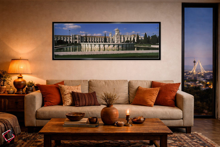 تابلو دکوراتیو Mosteiro Dos Jeronimos, Belem, Lisbon, Portugal,نمای خا… اثر پانورامیک ایمجز - D5B