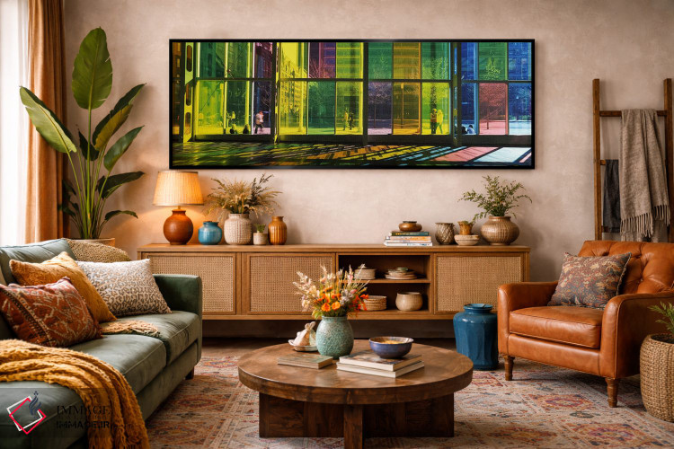 تابلو دکوراتیو Palais des congres de Montreal, Villa-Marie, Montreal… اثر پانورامیک ایمجز - D3B