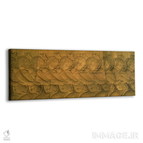 تابلو دکوراتیو Angkor Wat, Angkor, Cambodia #2,نقش برجسته در یک معبد… اثر پانورامیک ایمجز - نمای پرسپکتیو محصول