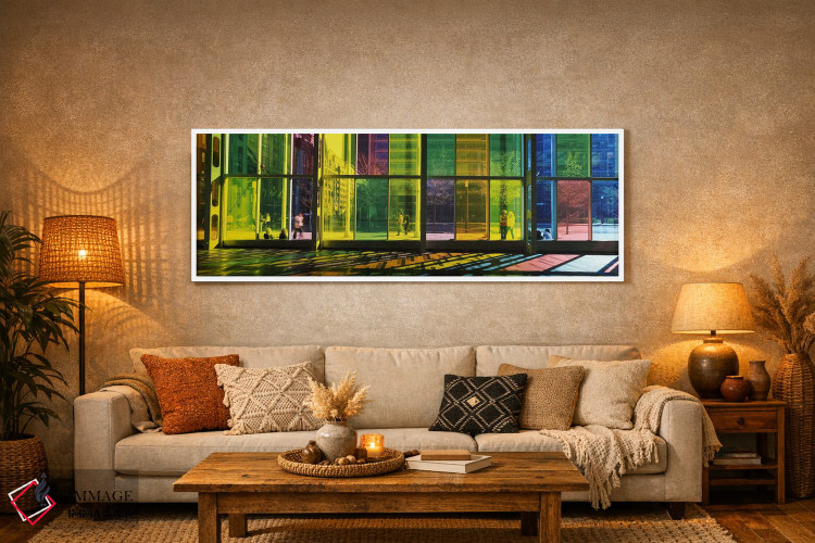 تابلو دکوراتیو Palais des congres de Montreal, Villa-Marie, Montreal… اثر پانورامیک ایمجز - D6W