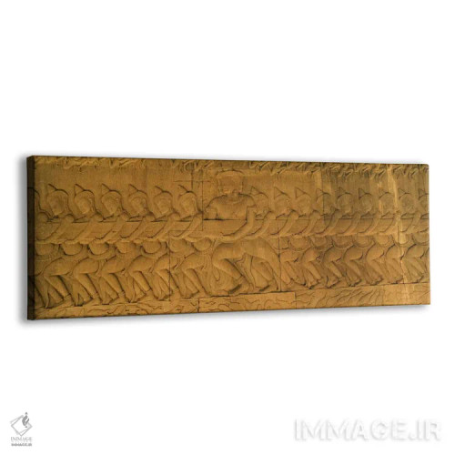 تابلو دکوراتیو Angkor Wat, Angkor, Cambodia #3,نقش برجسته در یک معبد… اثر پانورامیک ایمجز - نمای پرسپکتیو محصول