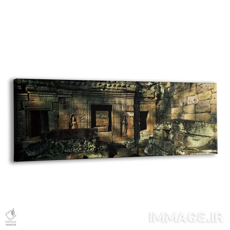 تابلو دکوراتیو Preah Khan, Angkor, Cambodia,ویرانه های یک معبد، پریه خ… اثر پانورامیک ایمجز - نمای پرسپکتیو محصول