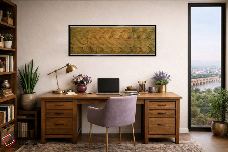 تابلو دکوراتیو Angkor Wat, Angkor, Cambodia #2,نقش برجسته در یک معبد… اثر پانورامیک ایمجز - D2B