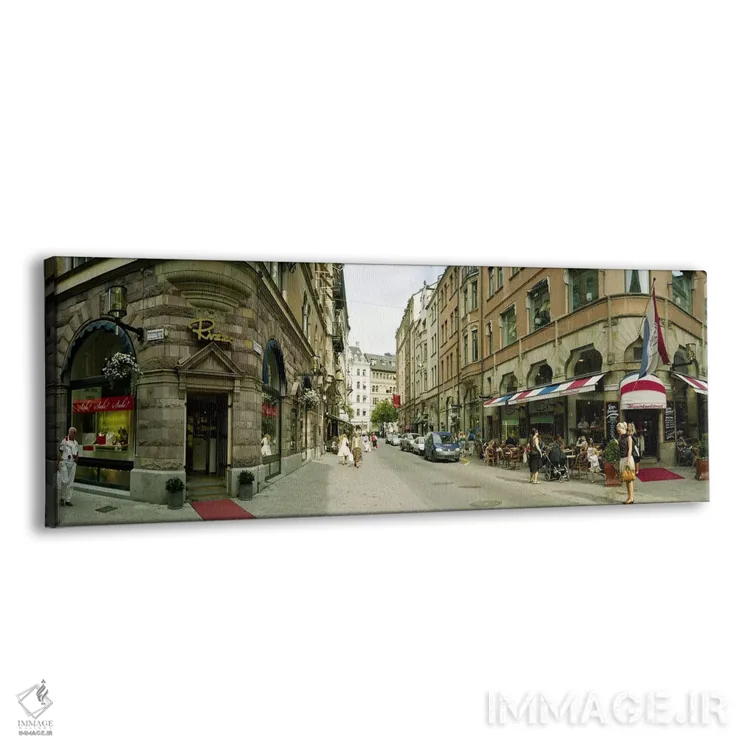 تابلو دکوراتیو Biblioteksgatan and Master Samuelsgatan streets, Stockh… اثر پانورامیک ایمجز - نمای پرسپکتیو محصول