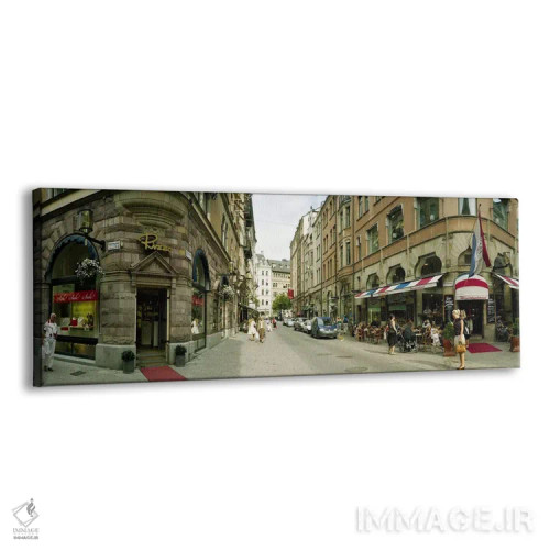 تابلو دکوراتیو Biblioteksgatan and Master Samuelsgatan streets, Stockh… اثر پانورامیک ایمجز - نمای پرسپکتیو محصول