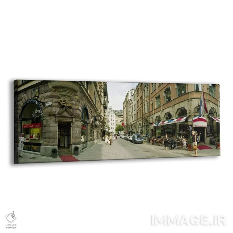 تابلو دکوراتیو Biblioteksgatan and Master Samuelsgatan streets, Stockh… اثر پانورامیک ایمجز - نمای پرسپکتیو محصول
