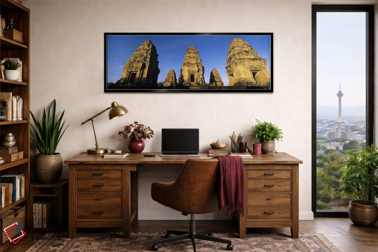 تابلو دکوراتیو Pre Rup, Angkor, Cambodia,نمای زاویه پایین از یک معبد… اثر پانورامیک ایمجز - D3B