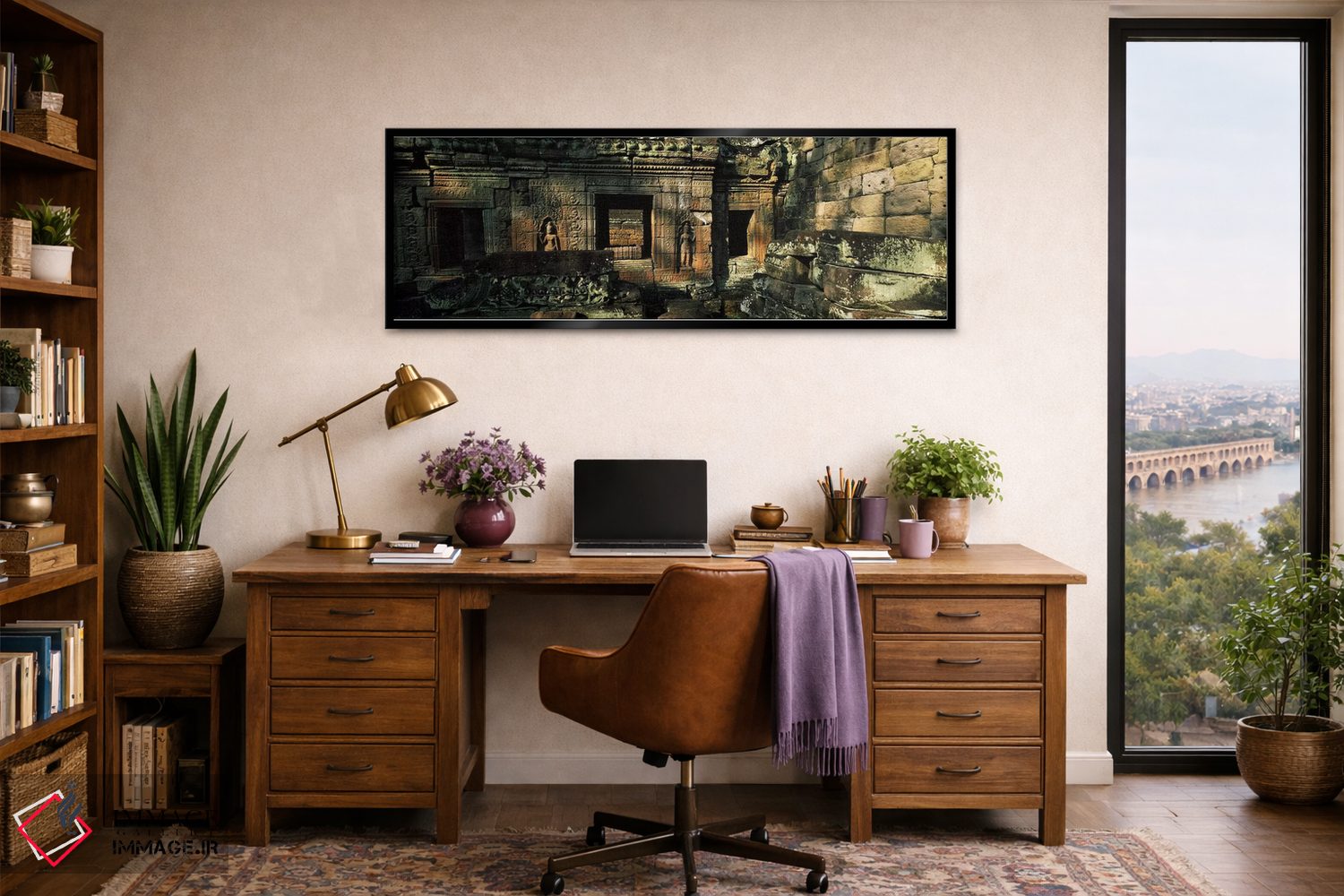 تابلو دکوراتیو Preah Khan, Angkor, Cambodia,ویرانه های یک معبد، پریه خ… اثر پانورامیک ایمجز - D2B