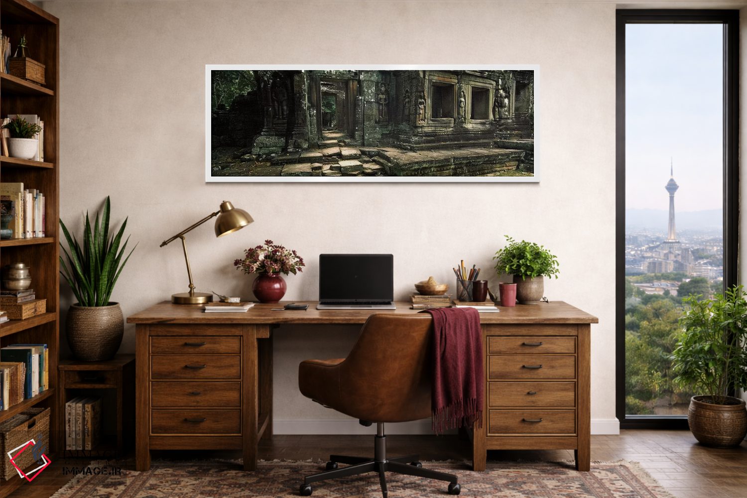 تابلو دکوراتیو Banteay Kdei, Angkor, Cambodia,ویرانه های معبد بانتئی ک… اثر پانورامیک ایمجز - D1W