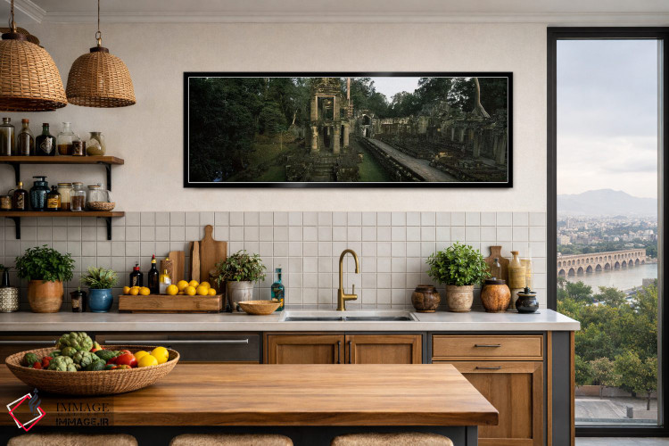 تابلو دکوراتیو Preah Khan, Angkor, Cambodia #2,ویرانه های یک معبد، پری… اثر پانورامیک ایمجز - D4B