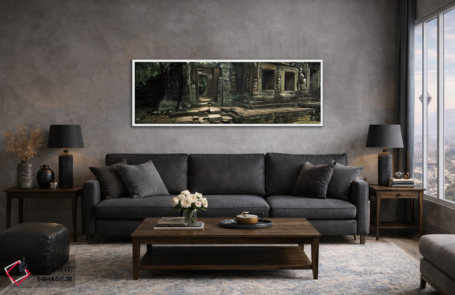تابلو دکوراتیو Banteay Kdei, Angkor, Cambodia,ویرانه های معبد بانتئی ک… اثر پانورامیک ایمجز - D3W