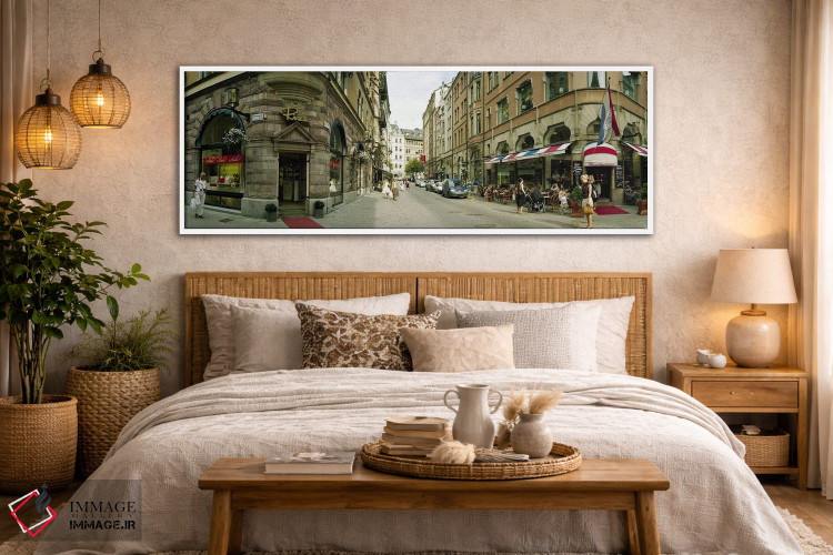 تابلو دکوراتیو Biblioteksgatan and Master Samuelsgatan streets, Stockh… اثر پانورامیک ایمجز - D5W