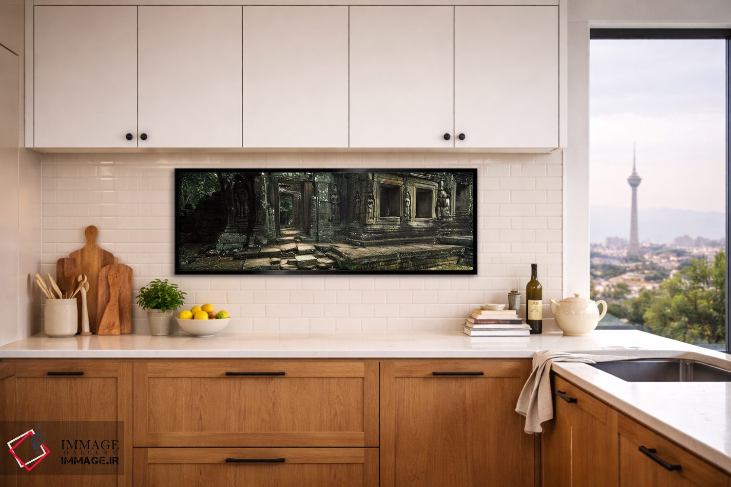 تابلو دکوراتیو Banteay Kdei, Angkor, Cambodia,ویرانه های معبد بانتئی ک… اثر پانورامیک ایمجز - D5B