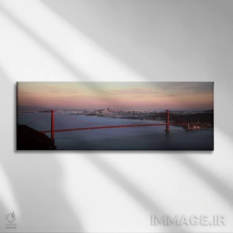 تابلو دکوراتیو Golden Gate Bridge, San Francisco Bay, San Francisco, C… اثر پانورامیک ایمجز - نمای روبهرو روی دیوار