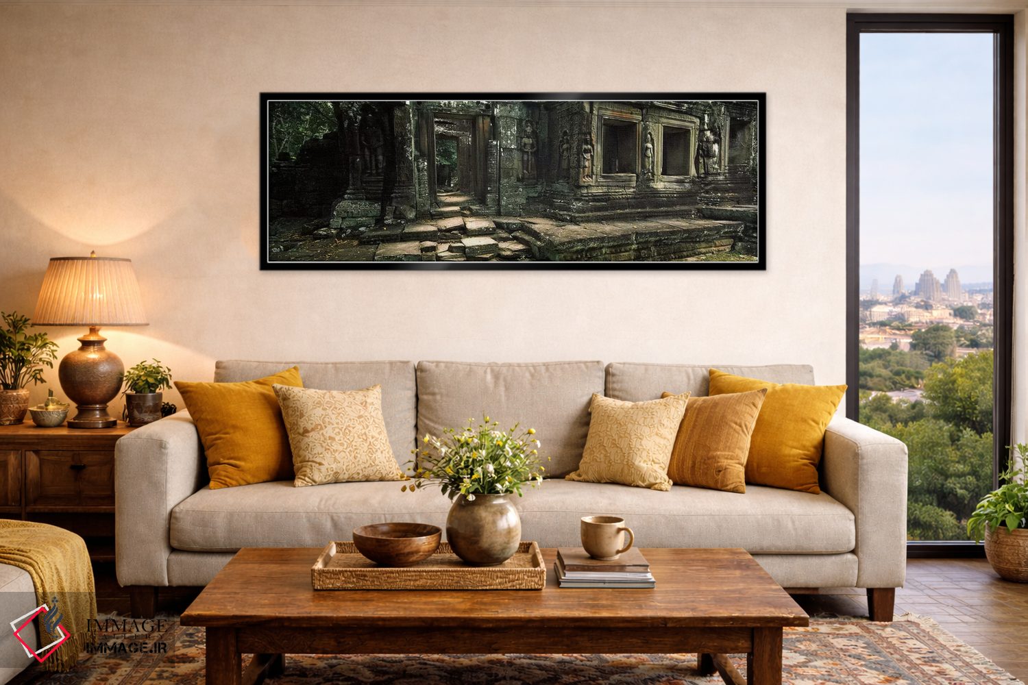 تابلو دکوراتیو Banteay Kdei, Angkor, Cambodia,ویرانه های معبد بانتئی ک… اثر پانورامیک ایمجز - D6B
