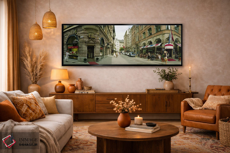 تابلو دکوراتیو Biblioteksgatan and Master Samuelsgatan streets, Stockh… اثر پانورامیک ایمجز - D6B
