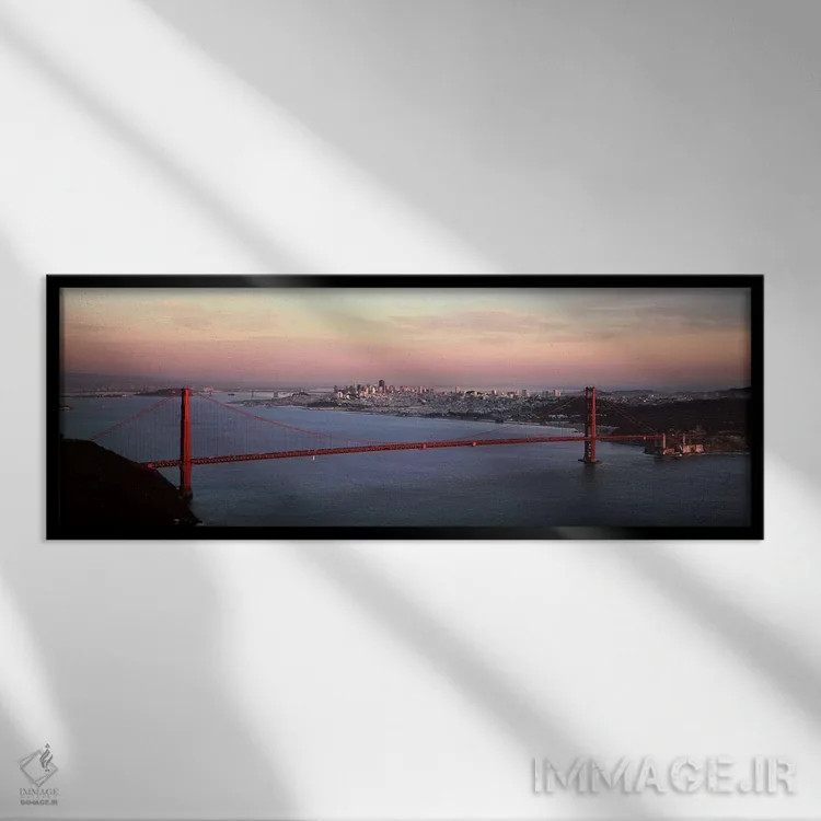 تابلو دکوراتیو Golden Gate Bridge, San Francisco Bay, San Francisco, C… اثر پانورامیک ایمجز - نمای قابدار مشکی