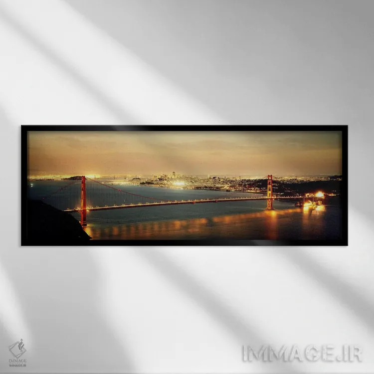 تابلو دکوراتیو Golden Gate Bridge, San Francisco Bay, San Francisco, C… اثر پانورامیک ایمجز - نمای قابدار مشکی