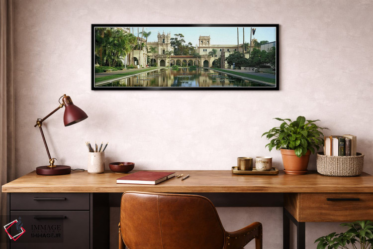 تابلو دکوراتیو Balboa Park, San Diego, California, USA,حوض بازتابی در… اثر پانورامیک ایمجز - D2B