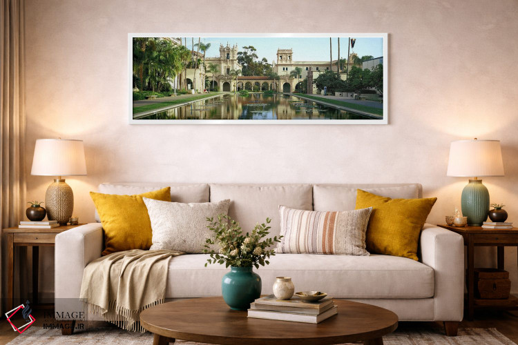 تابلو دکوراتیو Balboa Park, San Diego, California, USA,حوض بازتابی در… اثر پانورامیک ایمجز - D1W