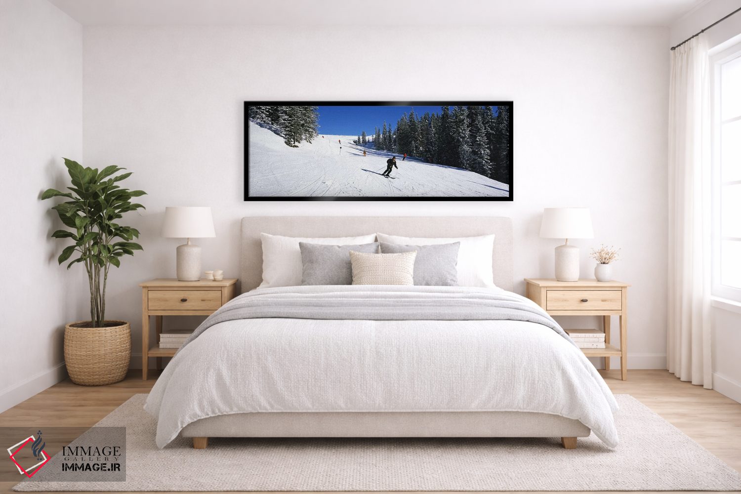 تابلو دکوراتیو Kitzbuhel, Westendorf, Tirol, Austria,گردشگران اسکی باز… اثر پانورامیک ایمجز - D6B