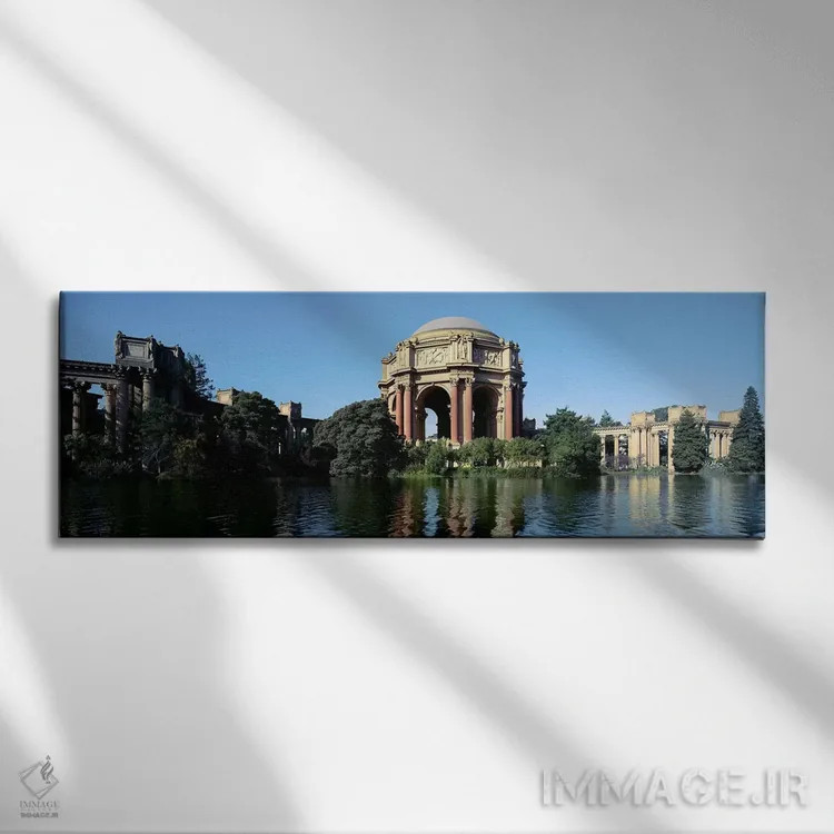 تابلو دکوراتیو Palace Of Fine Arts, Marina District, San Francisco, Ca… اثر پانورامیک ایمجز - نمای روبهرو روی دیوار