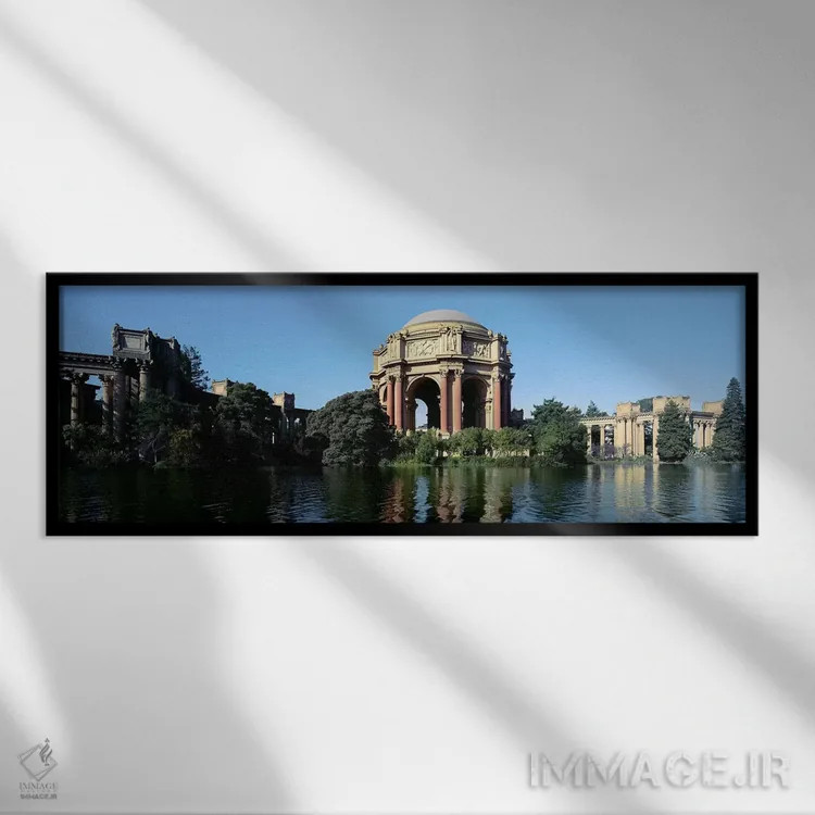 تابلو دکوراتیو Palace Of Fine Arts, Marina District, San Francisco, Ca… اثر پانورامیک ایمجز - نمای قابدار مشکی